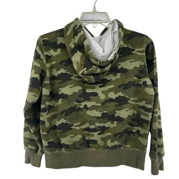 Champion Boys Green Camo Pullover Hoodie Sweatshirt Size Medium - Picture 3 of 14